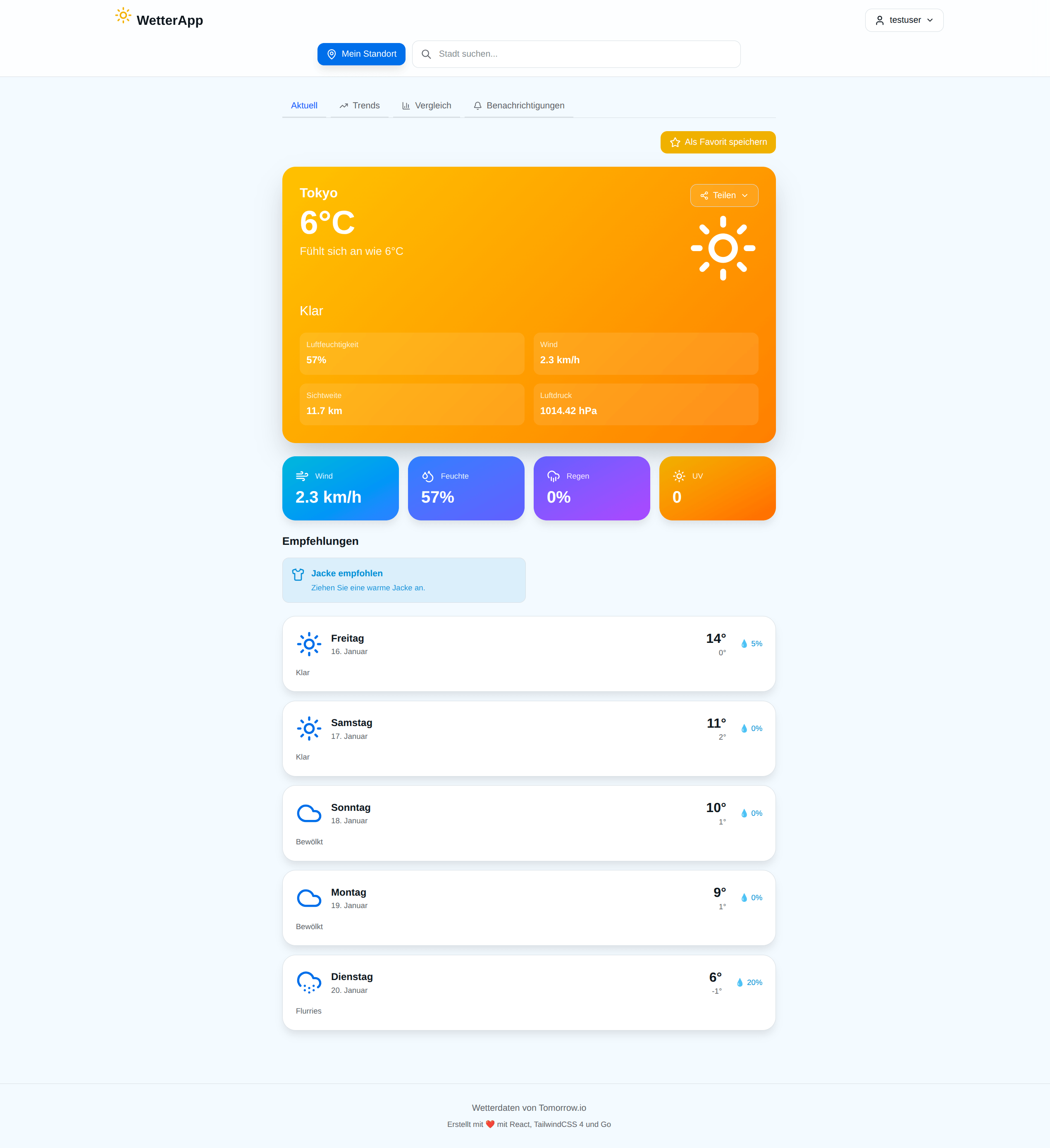 WetterApp: Open-Source Wetter-App mit Multi-Provider-Support – Referenzprojekt Webentwicklung und Design von waldheim.dev